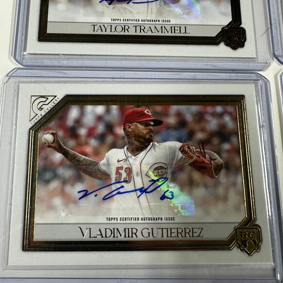 2021 Topps Gallery Lot of 6 Rookie Card Sticker Autographs Ungraded - Picture 4 of 8